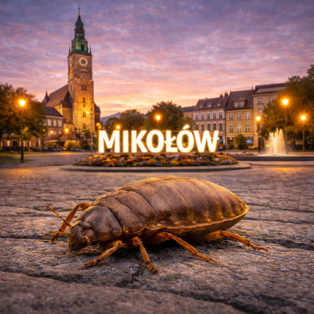 Pluskwy Mikołów – Rynek i wieża kościoła św. Wojciecha